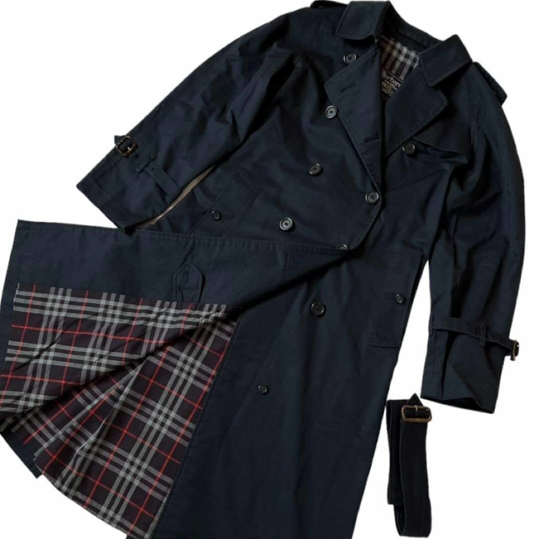 BURBERRY(バーバリー)のBurberrys  バーバリーズ　イングランド製 トレンチコート　ネイビー メンズのジャケット/アウター(トレンチコート)の商品写真