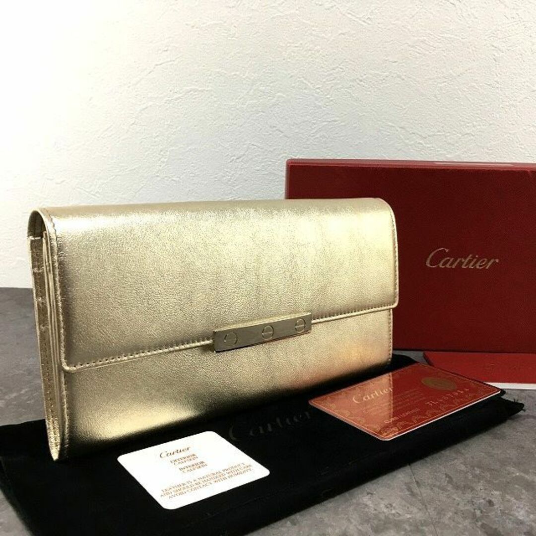 Cartier(カルティエ)の極美品 Cartier 長財布 L3000823 ラブ ゴールド 267 レディースのファッション小物(財布)の商品写真