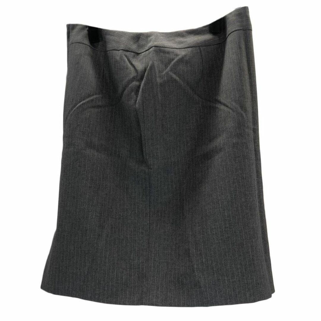 AW0494■ 新品 スーツ スカート パンツ ストライプ柄 グレー レディースのフォーマル/ドレス(スーツ)の商品写真