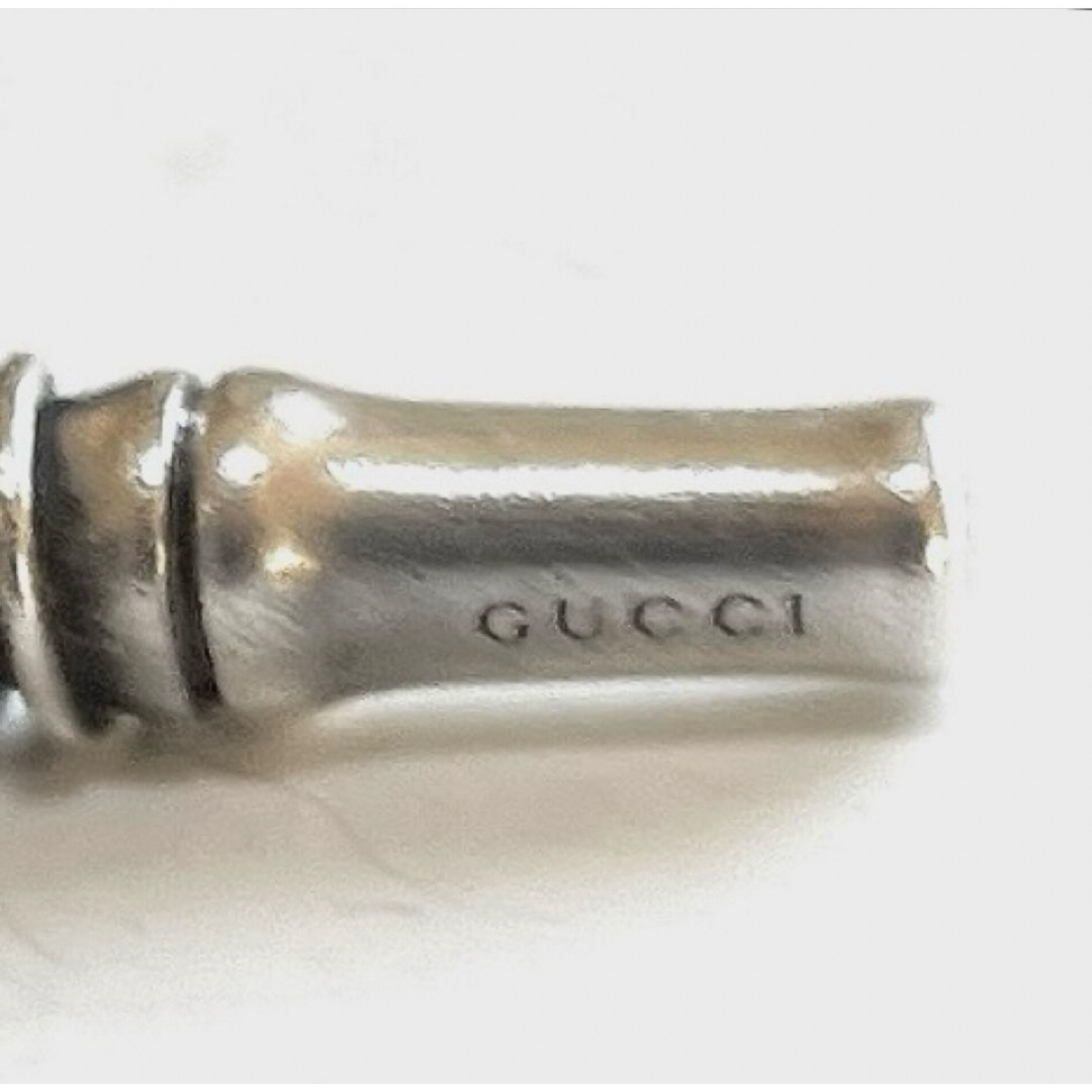 Gucci(グッチ)のGUCCIグッチBambooクロスSILVER 925ネックレス メンズのアクセサリー(ネックレス)の商品写真