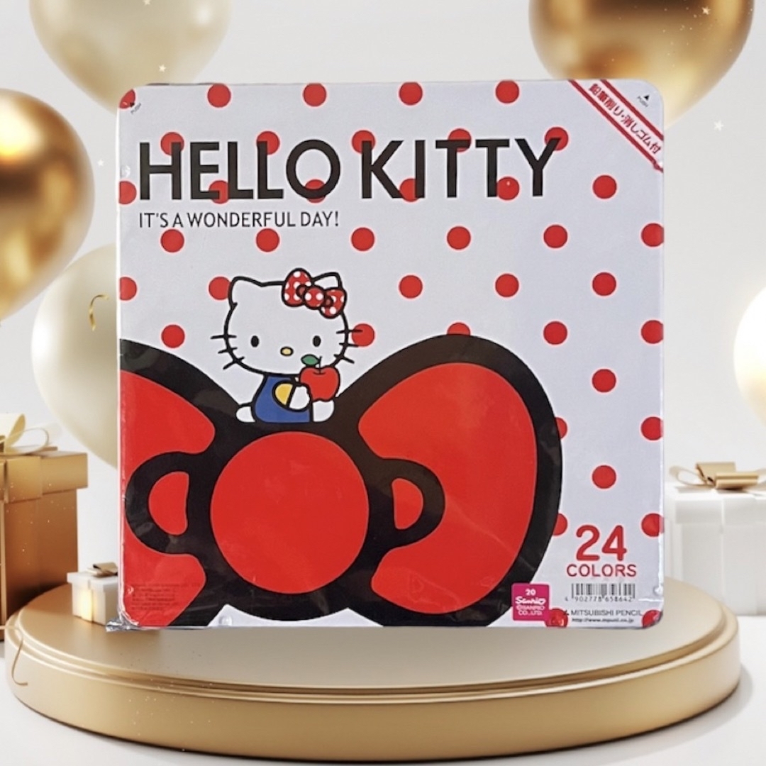 サンリオ(サンリオ)の【新品未使用】HELLO KITTY キティ 色鉛筆 24色 エンタメ/ホビーのアート用品(色鉛筆)の商品写真