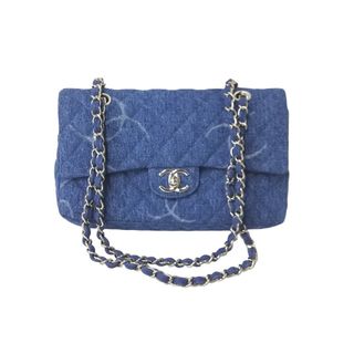 シャネル(CHANEL)の新品同様品 CHANEL シャネル チェーンショルダーバッグ ココマーク マトラッセ 30番台 デニム ブルー シルバー金具 57897(ハンドバッグ)