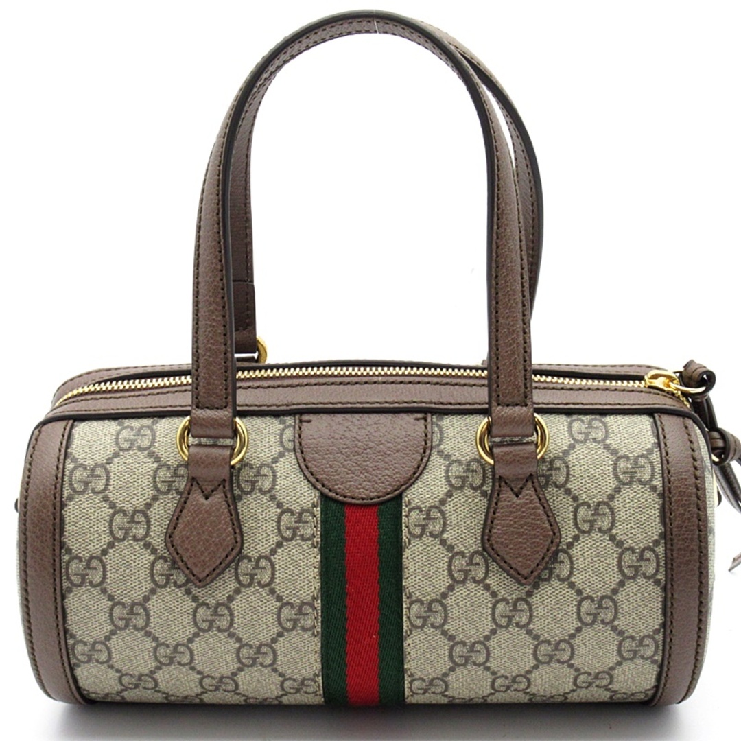 Gucci(グッチ)のグッチ オフィディア スモールボストンバッグ  602577 GGスプリーム レディースボストンバッグ
 ブラウン【中古】 レディースのバッグ(ボストンバッグ)の商品写真