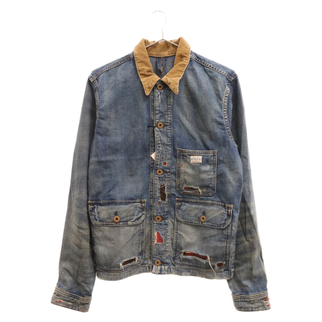 RRL(ダブルアールエル)のRRL ダブルアールエル Campton Work キャプトンワーク リメイクデニムカバーオール ジャケット インディゴ 782911181001 メンズのジャケット/アウター(Gジャン/デニムジャケット)の商品写真