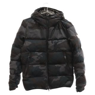 モンクレール(MONCLER)のMONCLER モンクレール ERAULT カモフラウールダウンジャケット 1420914131805 ブラック(ダウンジャケット)