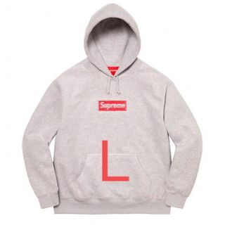 シュプリーム(Supreme)のsupreme  Inside Out Box Logo ボックスロゴ　グレー(パーカー)