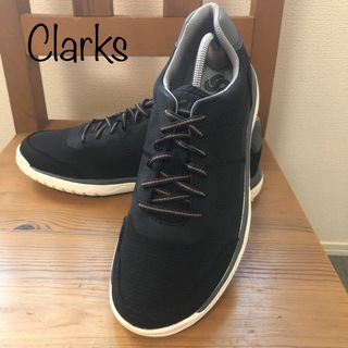 クラークス(Clarks)の未使用　新品クラークス　 Clarks スニーカー黒 26.5〜27(スニーカー)