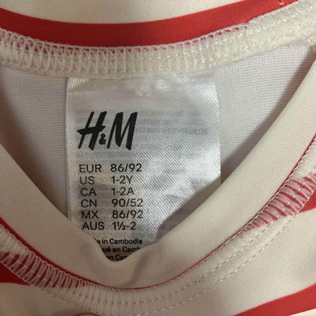 H&M(エイチアンドエム)のh&m  水着女の子　セパレート　80〜90 キッズ/ベビー/マタニティのベビー服(~85cm)(水着)の商品写真