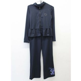 チャコット(CHACOTT)の【新入荷!】▽チャコット/Chacott▽140cm ウォームアップ上下セット 濃紺 バレエ 練習用 レッスン【中古】子供 キッズ kids ジュニア 女の子 秋冬 702132 lessons(ダンス/バレエ)