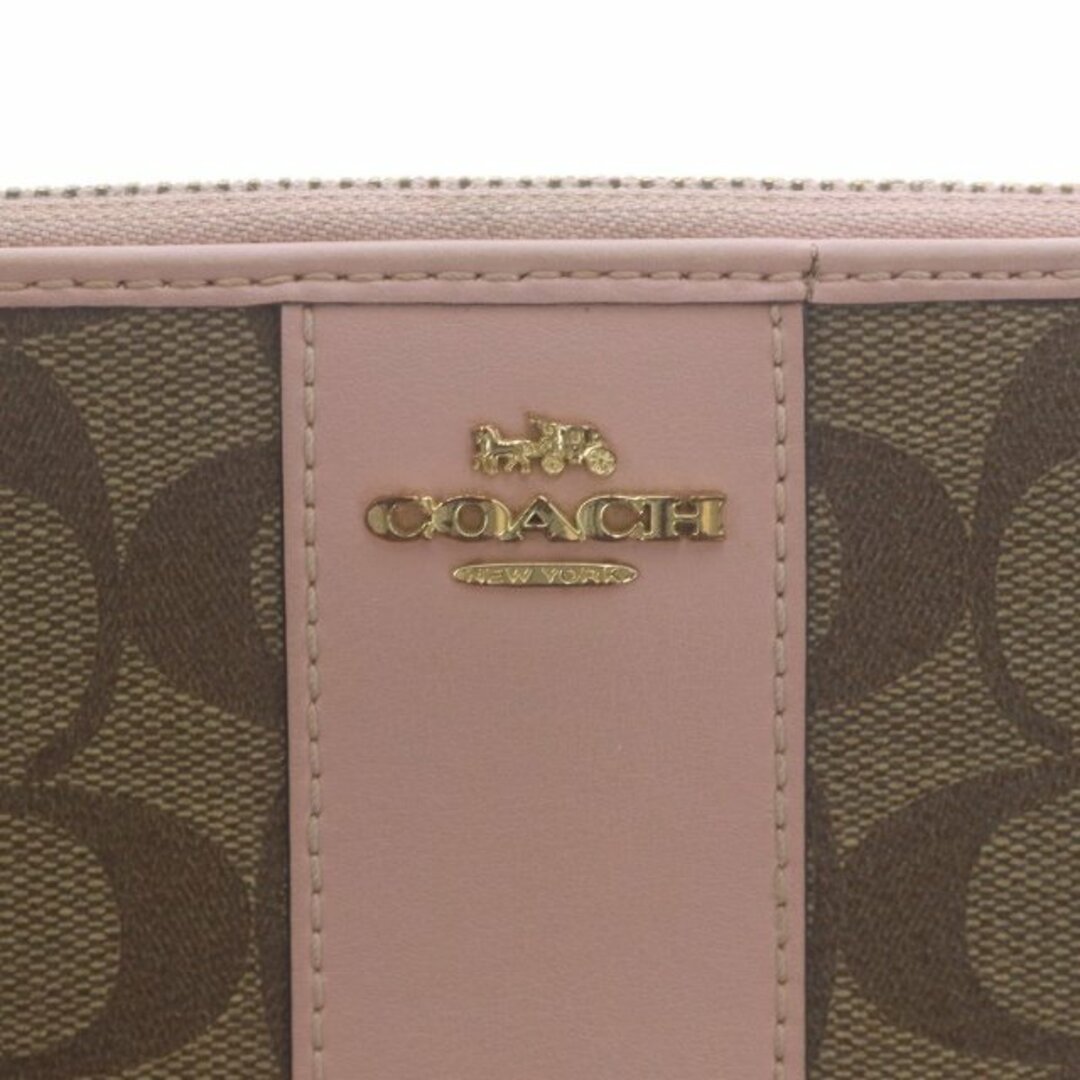 COACH(コーチ)のコーチ シグネチャー ヘリテージ ストライプ 長財布 ベージュ F54630 レディースのファッション小物(財布)の商品写真