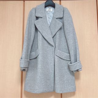 スナイデル(SNIDEL)の【美品】♡スナイデル♡ナッピングコート♡グレー♡(ピーコート)