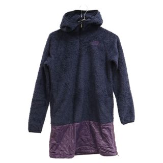 ザノースフェイス(THE NORTH FACE)のTHE NORTH FACE ザノースフェイス シャギー ボーダー ハーフジップ キルティングナイロン切り替えパーカー レディース ネイビー/パープル NAW45005(パーカー)