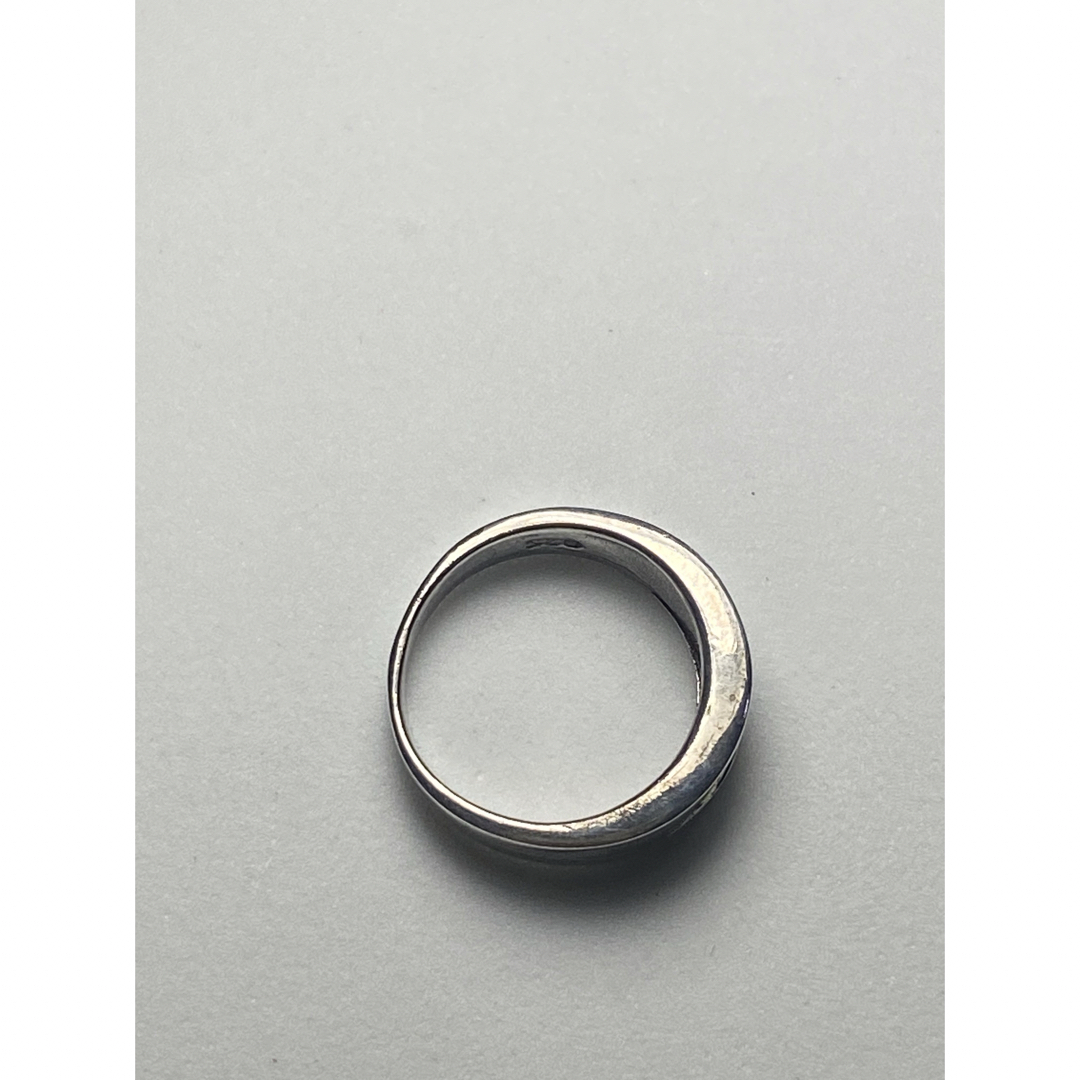 変形平打ちお洒落なタイプ SILVER925 シルバーピンキーリング　3号GD7 メンズのアクセサリー(リング(指輪))の商品写真