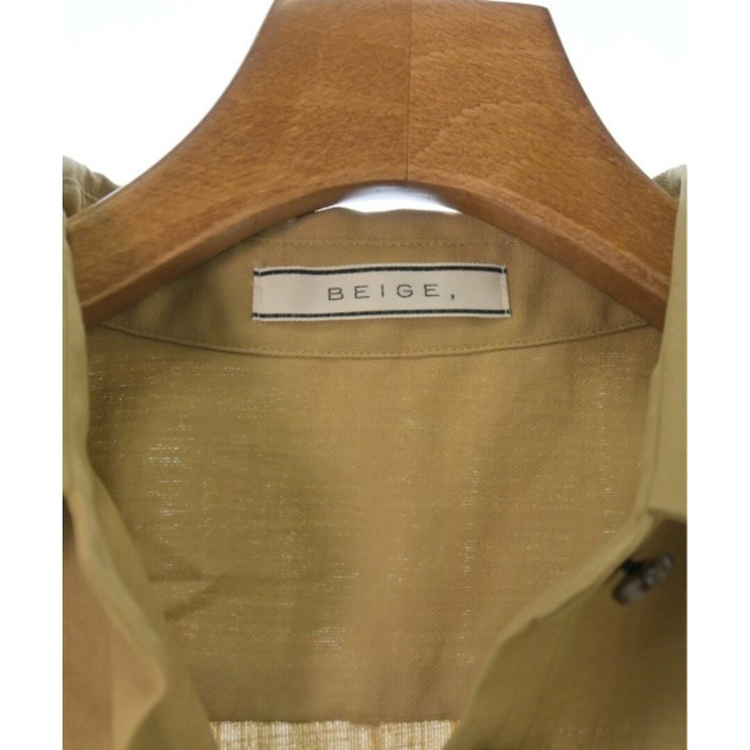 BEIGE,(ベイジ)のBEIGE, ベイジ ブラウス 2(M位) ベージュ 【古着】【中古】 レディースのトップス(シャツ/ブラウス(長袖/七分))の商品写真