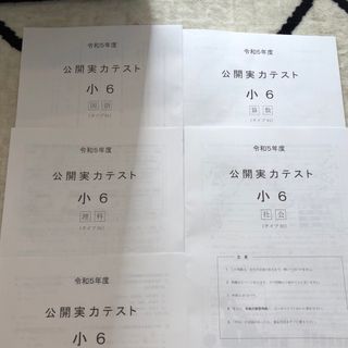 塾　予備校　令和5年度　公開実力テスト　国語　算数　理科　社会　６年生　小学生(語学/参考書)