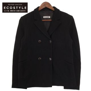 ジルサンダー(JIL SANDER)のジルサンダー ブラック カシミヤ混ダブルジャケット 36(その他)
