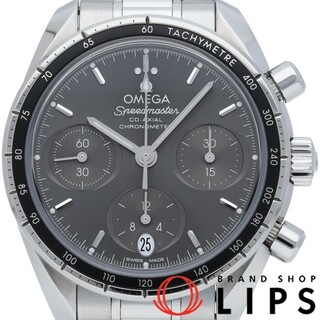 オメガ(OMEGA)のオメガ スピードマスター コーアクシャル クロノメーター クロノグラフ 38mm Speedmaster Co-Axial Chronometer Chronograph 38mm 324.30.38.50.06.001 箱 保証書 SS メンズ時計 グレー 仕上げ済 美品 【中古】(その他)