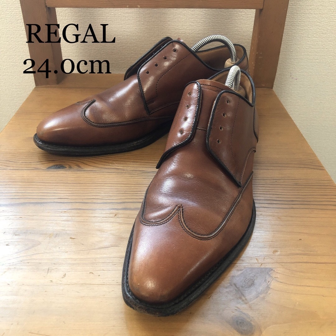 REGAL(リーガル)のリーガル　メンズ革靴　ビジネス　REGAL24.0 ブラウン メンズの靴/シューズ(ドレス/ビジネス)の商品写真