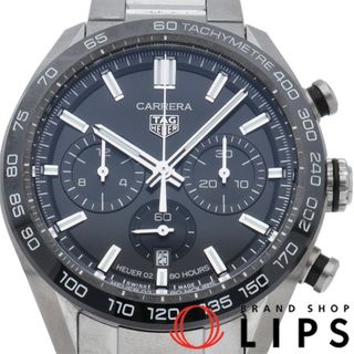 タグホイヤー(TAG Heuer)のタグ・ホイヤー カレラ キャリバー ホイヤー 02 スポーツ クロノグラフ Carrera Calibre 02 Sports Chronograph CBN2A1B.BA0643 箱 保証書 SS メンズ時計 ブラック 仕上げ済 美品 【中古】(その他)