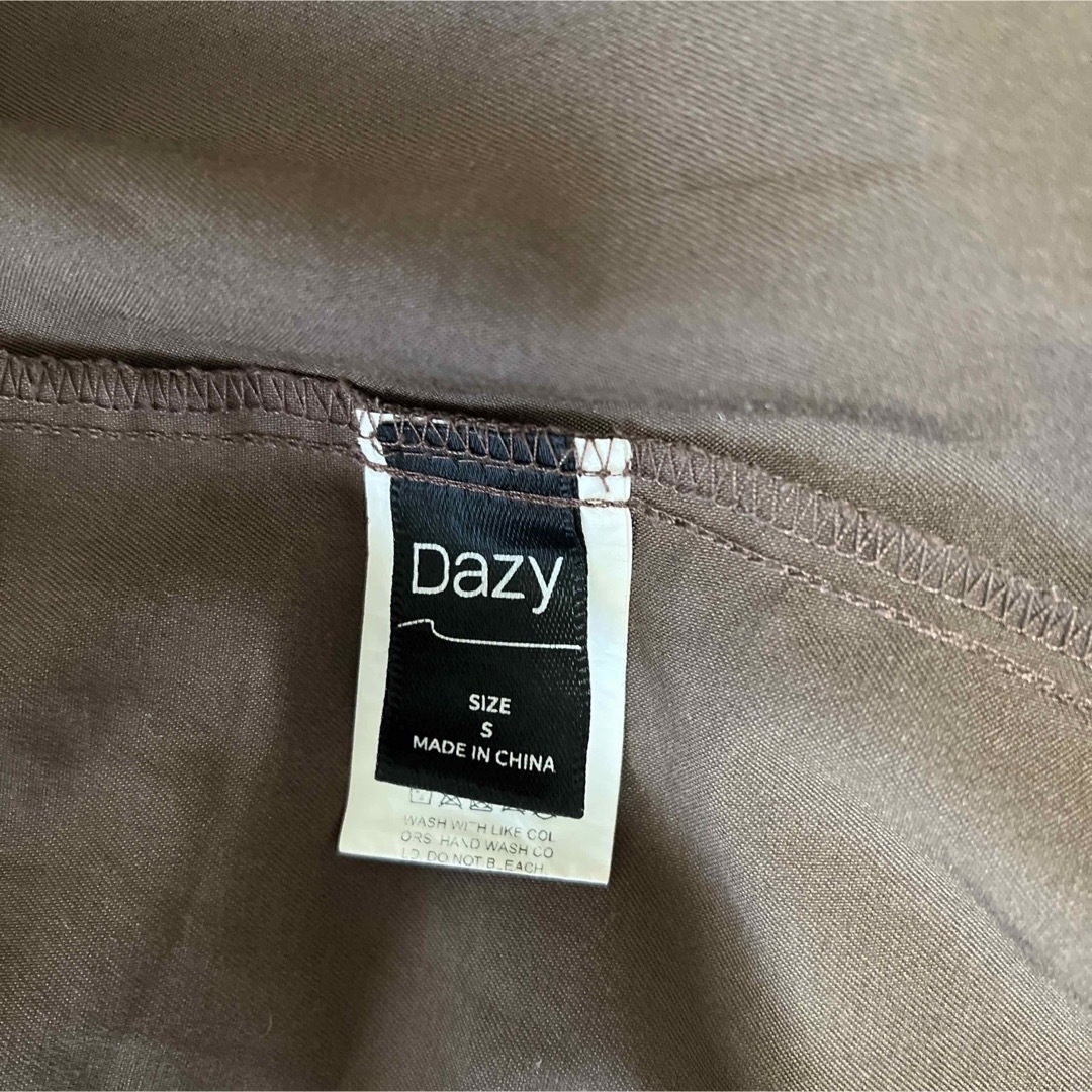 【お値下げ中】DAZY ツートーン パフスリーブ ドレス ベルトつき SHEIN レディースのワンピース(ロングワンピース/マキシワンピース)の商品写真