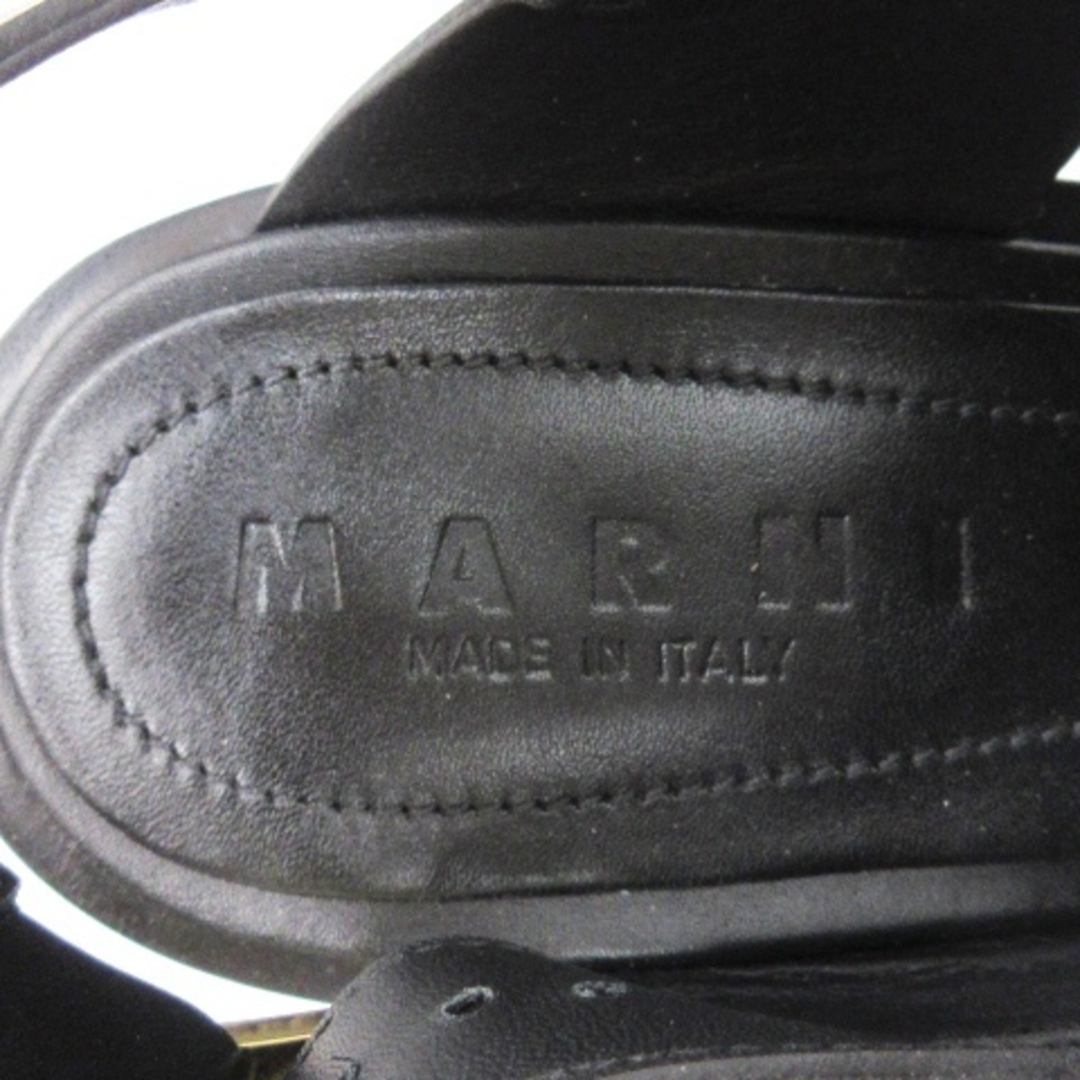 Marni(マルニ)のマルニ サンダル ストラップ 厚底 レザー イタリア製 38 25cm レディースの靴/シューズ(サンダル)の商品写真