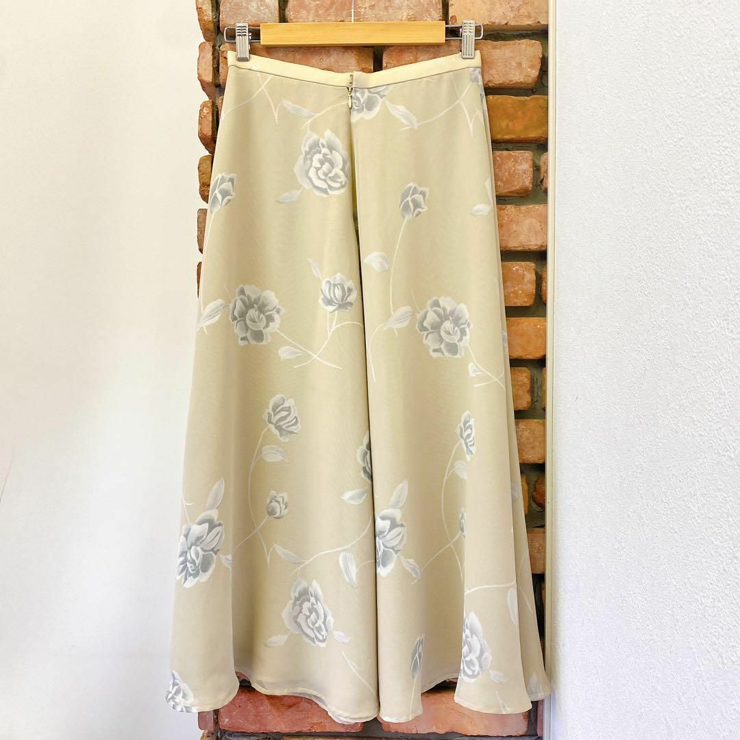 VISCONTI(ビスコンティ)の1928 VISCONTI 花柄 ロング丈 スカート フレア シフォン L レディースのスカート(ロングスカート)の商品写真