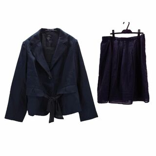 AW0483■ 新品 スーツ スリットジャケット ティアードスカート セット(スーツ)