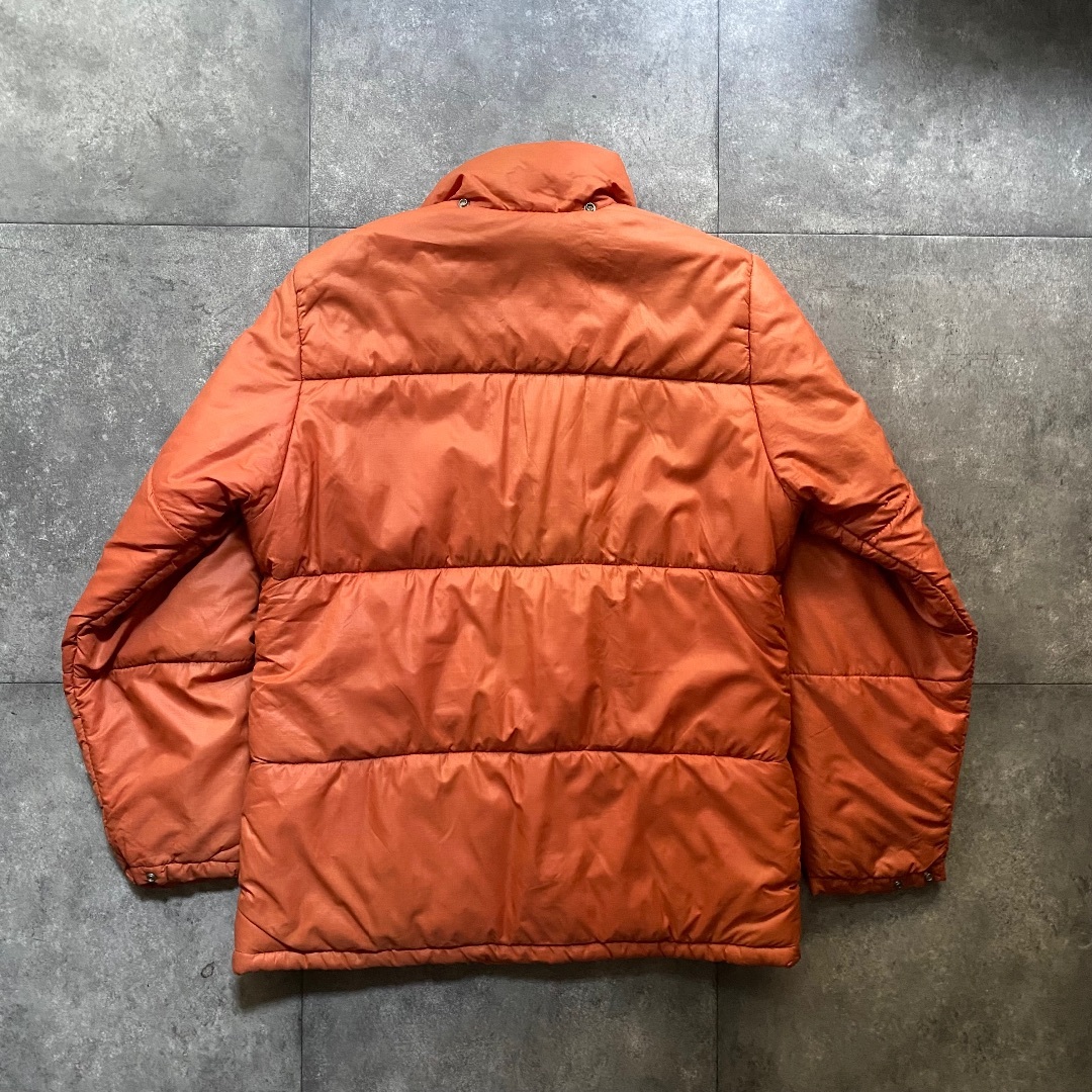 THE NORTH FACE(ザノースフェイス)の70s ノースフェイス ダウンジャケット 茶タグ M リップストップ オレンジ メンズのジャケット/アウター(ダウンジャケット)の商品写真