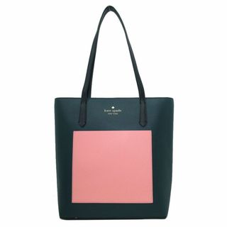 ケイトスペードニューヨーク(kate spade new york)の【新品】ケイトスペード トートバッグ kate spade サフィアーノPVC カラーブロックトート K8213 300 (グリーン系×ピンク系) アウトレット レディース(トートバッグ)