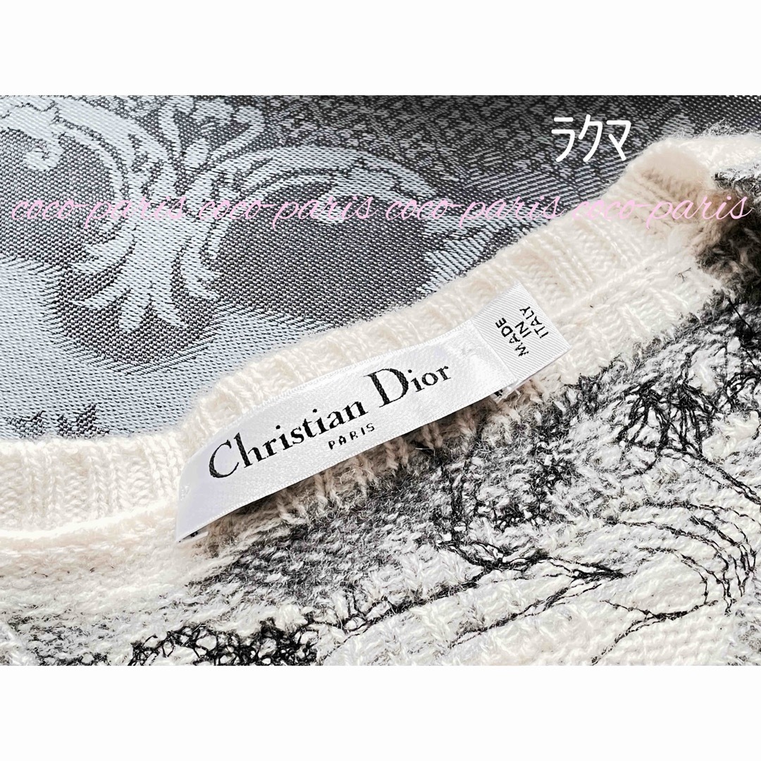 Christian Dior(クリスチャンディオール)のmmm様ご専用✨ディオール　トワルドジュイ　エンブロイダリー  カシミアニット レディースのトップス(ニット/セーター)の商品写真