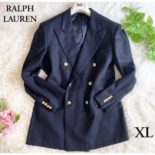 ポロラルフローレン(POLO RALPH LAUREN)の【希少】ラルフローレン 90年代 紺ブレ ダブル 金ボタン テーラードジャケット(テーラードジャケット)