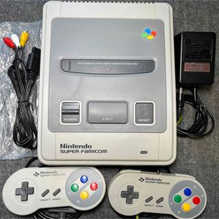 スーパーファミコン(スーパーファミコン)の【状態良好】スーパーファミコン SFC 本体 メンテ済み スーファミ 管理089(家庭用ゲーム機本体)