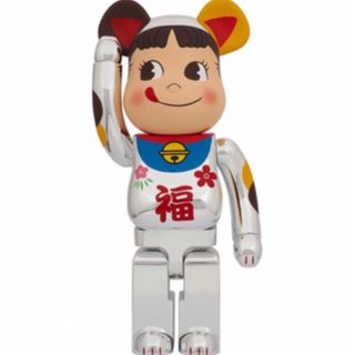 メディコムトイ(MEDICOM TOY)のBE@RBRICK 招き猫 ペコちゃん 福 銀メッキ 1000％ 不二家(その他)