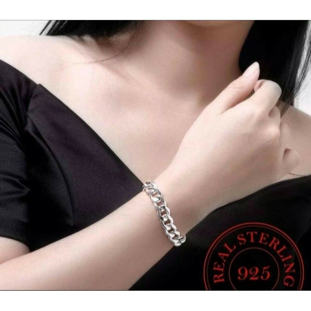 S925 刻印 シルバー チェーン ブレスレット メンズ ストリート S925 刻印 シルバー チェーン ブレスレット メンズ ストリート