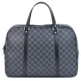 ルイヴィトン(LOUIS VUITTON)の本物 ルイヴィトン LOUIS VUITTON LV ヨーン スペシャルオーダー ダミエ グラフィット ビジネスバッグ ハンドバッグ ブラック グレー N48118 ビトン バッグ 中古(ビジネスバッグ)