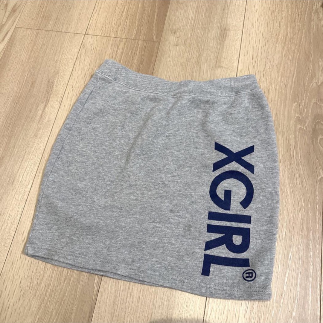 X-girl(エックスガール)のx-GIRL スカート　Lサイズ　キッズ キッズ/ベビー/マタニティのキッズ服女の子用(90cm~)(スカート)の商品写真