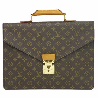 ルイヴィトン(LOUIS VUITTON)の本物 ルイヴィトン LOUIS VUITTON LV セルヴィエット コンセイエ モノグラム ビジネスバッグ ハンドバッグ ブラウン M53331 ビトン バッグ 中古	(ビジネスバッグ)