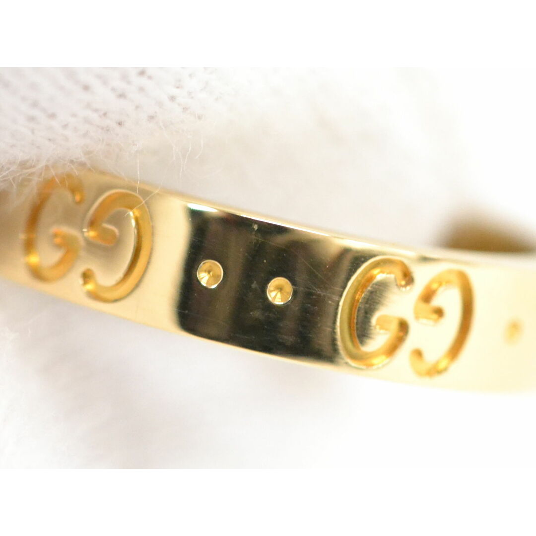 GUCCI - 本物 グッチ GUCCI GG アイコンリング 750 YG リング GUCCI - 本物 グッチ GUCCI GG アイコンリング 750 YG リング