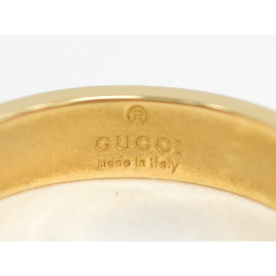 GUCCI - 本物 グッチ GUCCI GG アイコンリング 750 YG リング GUCCI - 本物 グッチ GUCCI GG アイコンリング 750 YG リング