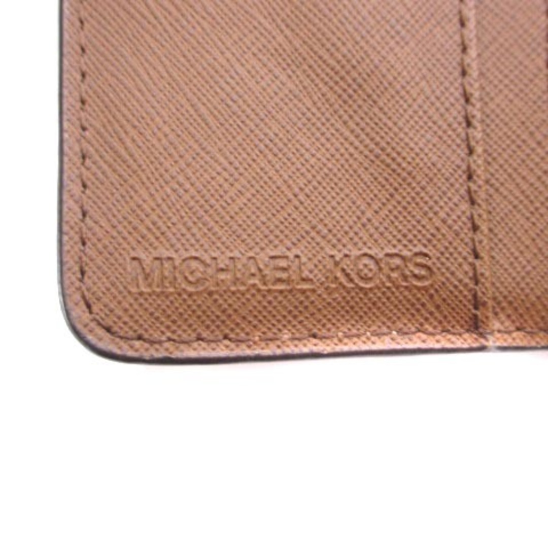 Michael Kors(マイケルコース)のマイケルコース MICHAEL KORS 二つ折り財布 ロゴ ブラウン ベージュ レディースのファッション小物(財布)の商品写真