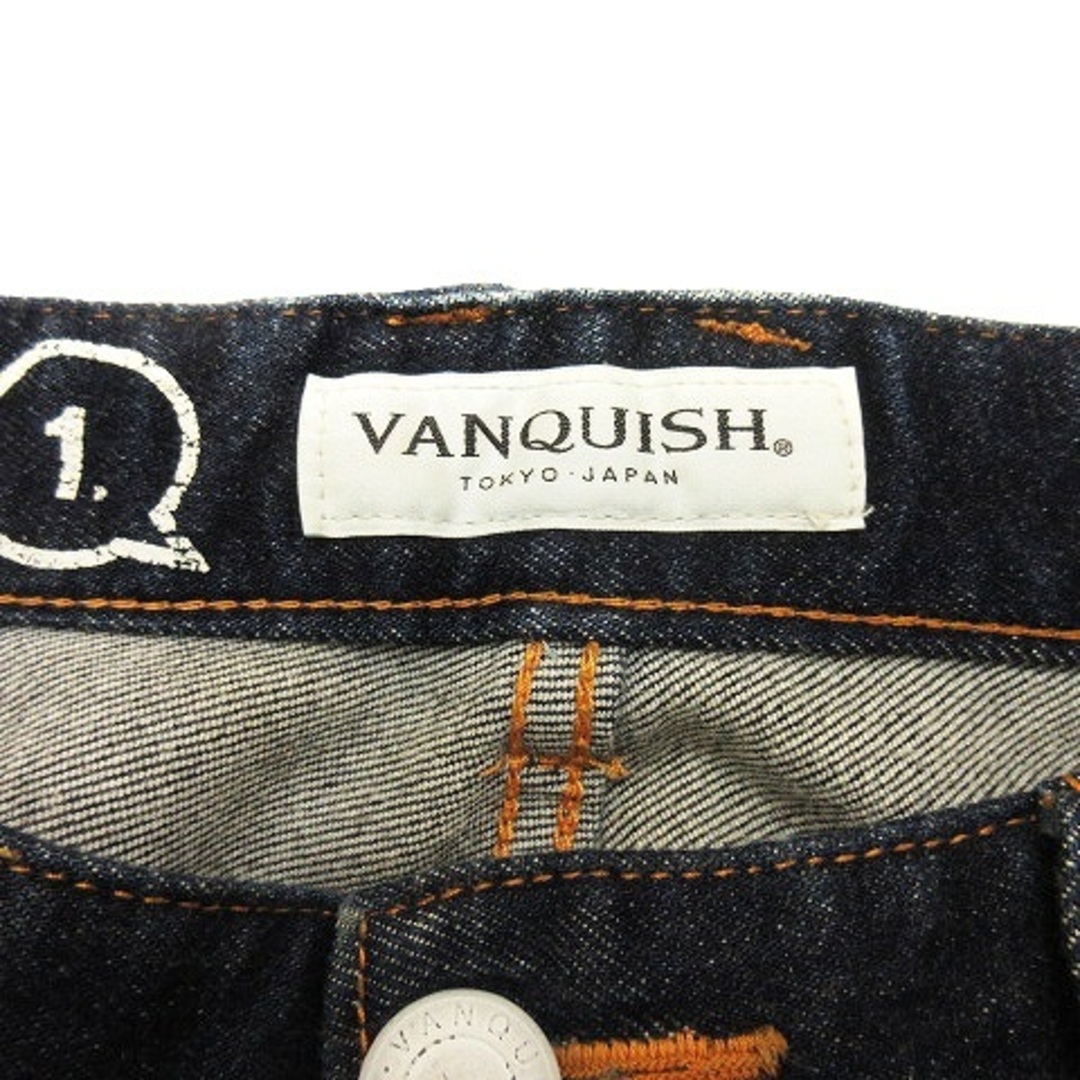 VANQUISH(ヴァンキッシュ)のヴァンキッシュ デニムパンツ ジッパーフライ コットン インディゴブルー S位 メンズのパンツ(デニム/ジーンズ)の商品写真