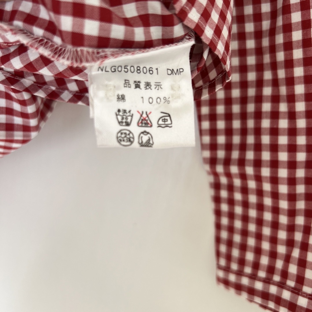 NIMES(ニーム)の丸襟ギンガムチェックシャツ レディースのトップス(シャツ/ブラウス(長袖/七分))の商品写真