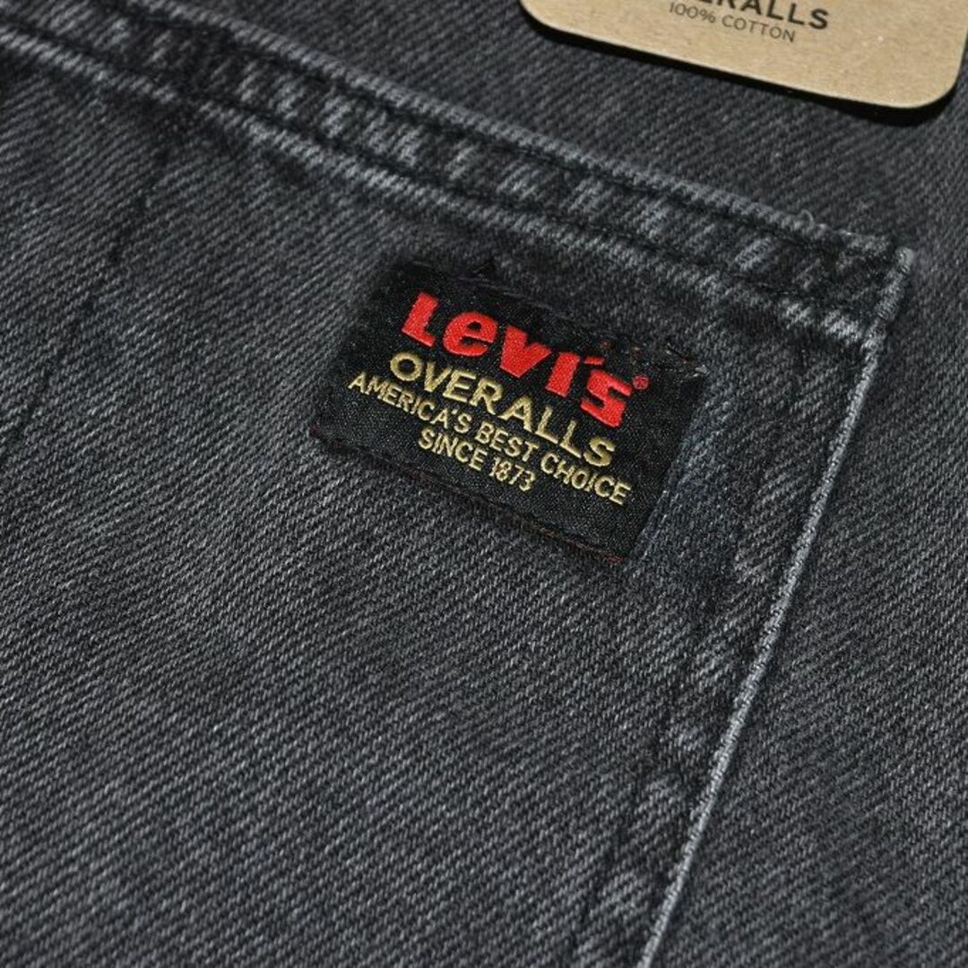 Levi's(リーバイス)のリーバイス リラックス ストレート オーバーオール ブラック  S　 メンズのパンツ(サロペット/オーバーオール)の商品写真