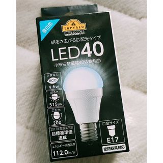 イオン(AEON)の新品  LED  口金E17  40W  密閉器具対応(蛍光灯/電球)