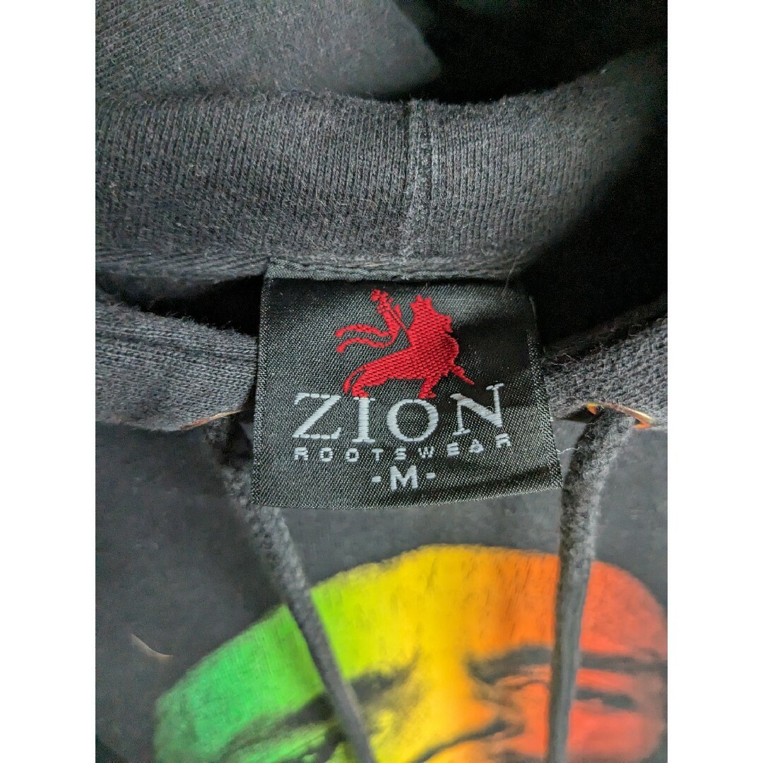 ZION ROOTSWEAR BOB MARLEY プリントスウェットパーカー