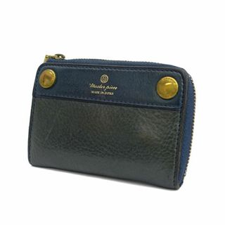 master piece / マスターピース ◆L字コインケース/小銭入れ/レザー/カーキ×ネイビー 【財布/サイフ/ウォレット/wallet/コイン】 メンズファッション【中古】 [0220467156]