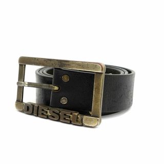 アガタ(AGATHA)のDIESEL / ディーゼル ◆ベルト/ロゴバックル/レザー/牛革/ブラック/全長約102cm 【メンズ/MEN/男性/ボーイズ/紳士】 メンズファッション【中古】 [0220467533](ベルト)