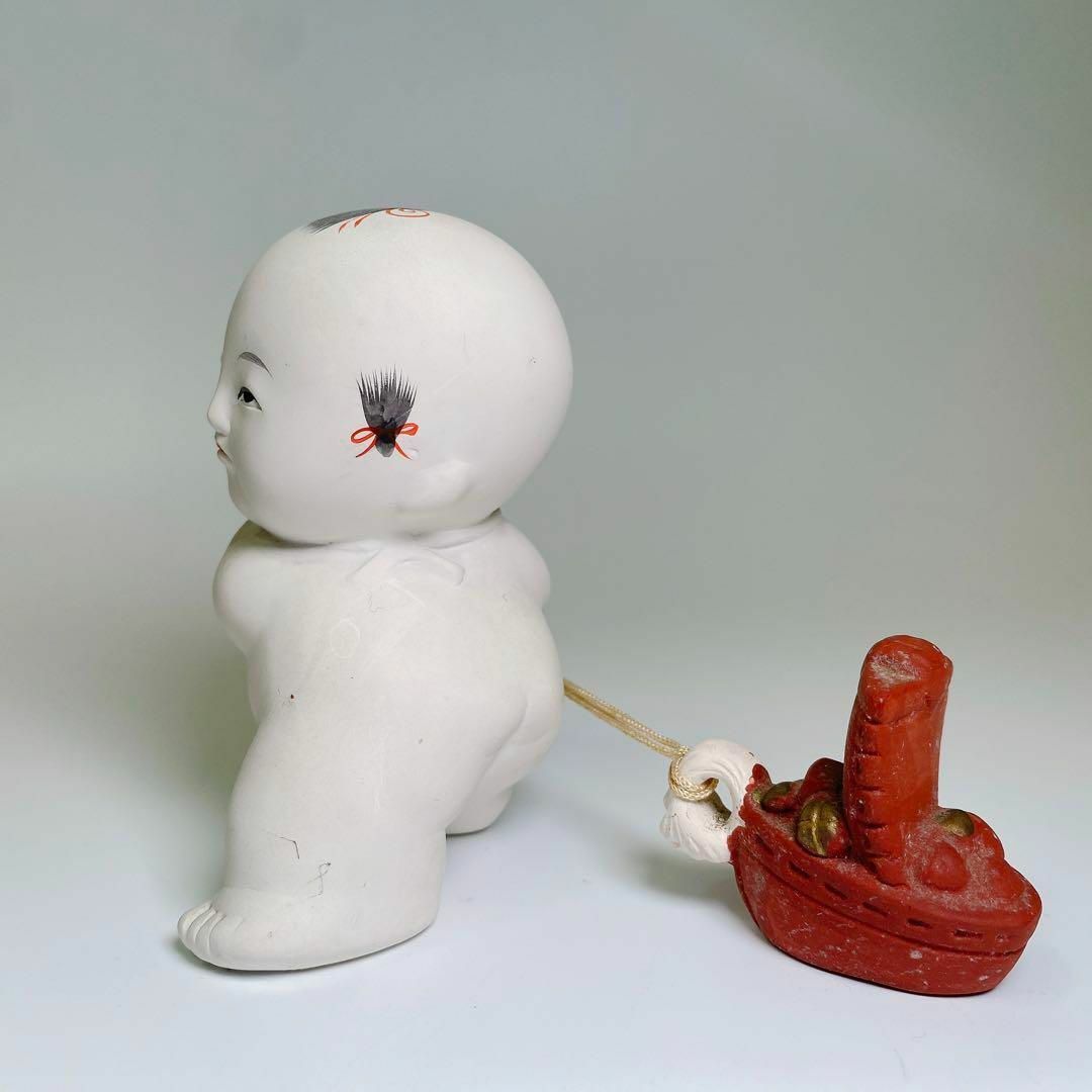1729 御所人形 童子 2体セット 宝船を曳く童 福槌 小槌を持つ童 1729 御所人形 童子 2体セット 宝船を曳く童 福槌 小槌を持つ童
