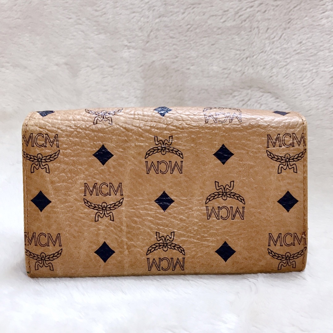 MCM - 美品 MCM ヴィセトス がま口 長財布 2つ折り財布 コインケース
