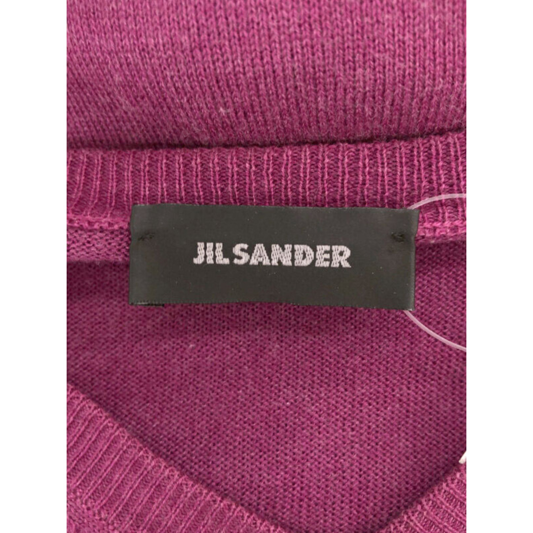 Jil Sander(ジルサンダー)のJIL SANDER ジルサンダー Vネックニットカットソー パープル レディースのトップス(ニット/セーター)の商品写真